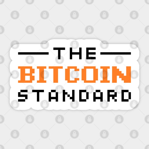 The Bitcoin Standard Pixel Art Sticker by CyberRex